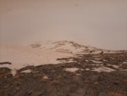 Pendii spazzati dal vento e privi di neve