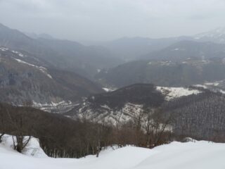 Panorama verso Folchi dalla cima