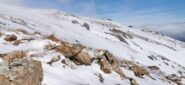 il versante che scende verso il Passo della Gava