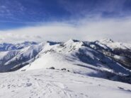 Cresta finale e Uja sullo sfondo