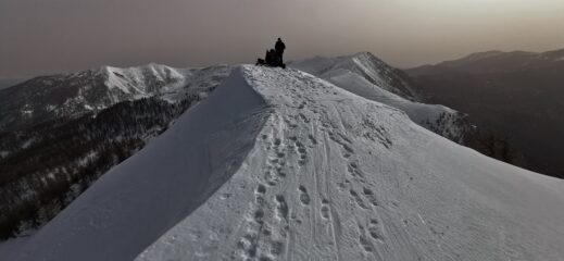 la vetta della Punta Farenga