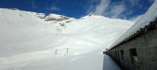 piccolo distacco per andare su al Bec di Nana