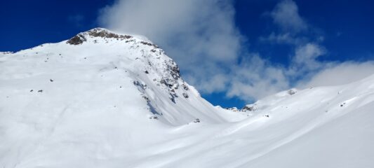 quasi in cresta la sotto il Colle Vascoccia