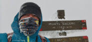 vento forte e freddo intenso in vetta al Monte Galero