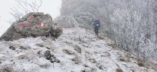 l'arrivo al Passo delle Caranche