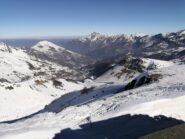 Conca di Limonetto e panorama verso la bassa