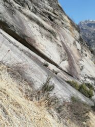 Prima parete vista dalla discesa