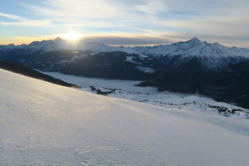 il nebbione copriva il fondovalle
