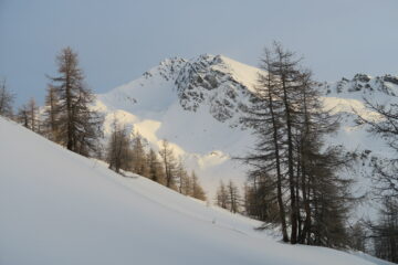 la cima di Barasson salendo verso la Tete de Choume