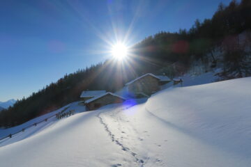 arrivando al rifugio