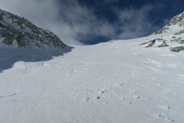 neve dura ventata nel canale