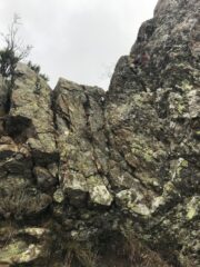 Il diedrino, uno dei vari passaggi su roccia.