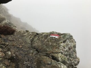 Tratto esposto sulla Val Cichero.