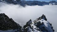 salendo sulla cima