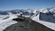 sulla piatta cima