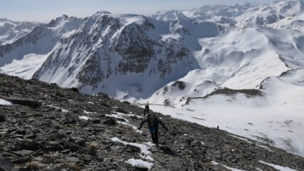 arrivo in cima su sentiero