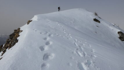 l'arrivo in vetta alla Puna Farenga