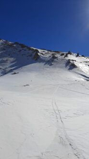 discesa dal col des trois frères mineurs