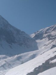 vista sul vallone da risalire per arrivare a Colle forcola