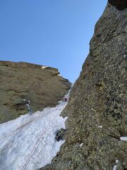 base secondo tiro, partenza su neve