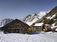 Grange la Reale. Qui in genere finisce la traccia dei ciaspolatori.
