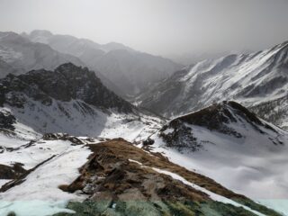 Salita della dorsale sopra il casotto.