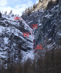 Percorso di salita (foto di dicembre di m.gulliver)