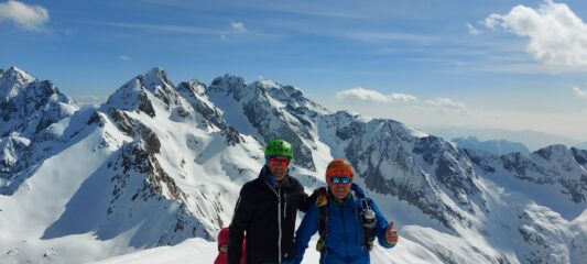 io e Enzo in vetta  al Rodes
