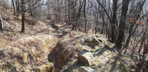 Passare di qua in mtb è complicato