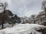 la cascata vista prima di arrivare alla casa di caccia