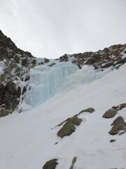 il primo tiro visto dal canale d'accesso
