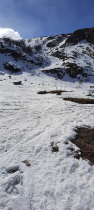 salita in parte nel canalino