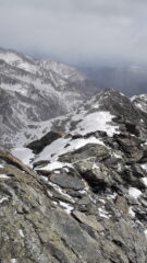 parte alta della cresta ancora delicata..