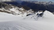La Punta quota 3.048 - versante nord-est: parte alta della discesa vista dalla cima