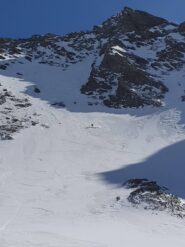 Buona sciata sul ripido versante nord dei 3 Merli
