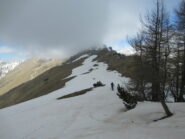 La cresta dopo Rocca Praet