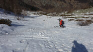 Discesa all'alpe Roc Piat