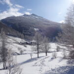 Risalendo la Valle Argentera in vista di Brusà del Plan