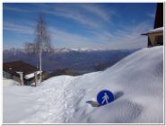 L'altezza della neve all'arrivo della funivia