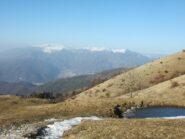 Grappa e dorsale dei Solaroli dal sentiero di salita