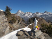 dal punto massimo raggiunto a nord est il Monviso..