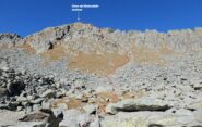 La traccia per la salita di Cima del Malvedello.