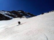 super neve sotto la parete vera e propria