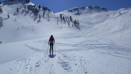 risalita verso Cima Saurel