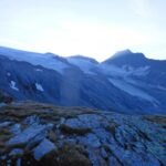 Panorama sul ghiacciaio Mullwitzkees pietosamente arretrato.