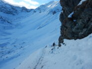 in discesa dal colle