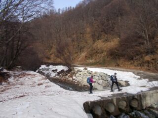 inizio del percorso dopo tetti Rumiano