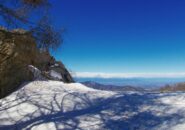 vista sul Monviso e Alpi Cozie dalle pendici dell'Alpet