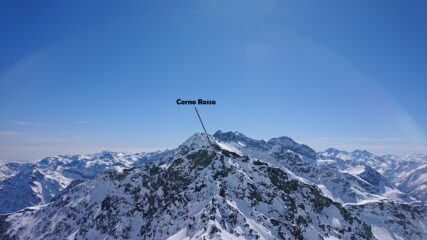 Corno Rosso, versante nord.