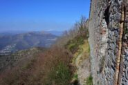 Veduta verso Ovest da Forte Monteratti (m 565)